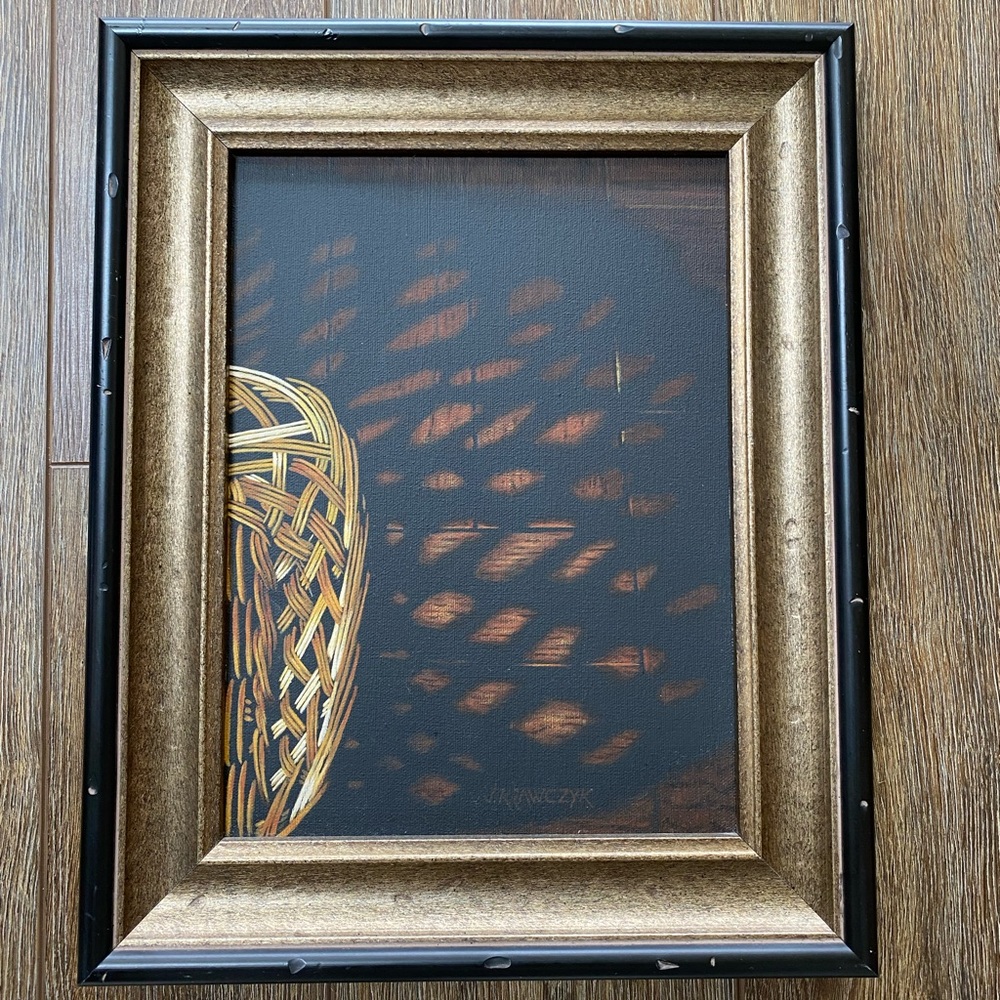 Basket and light still life by Joe Krawczyk